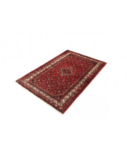 Tappeto Hamadan Persia grigio marrone 98x143
