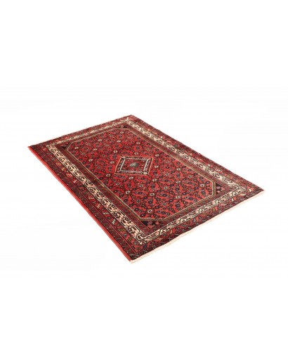 Tappeto Hamadan Persia grigio marrone 98x143