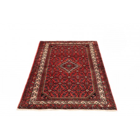 Tappeto Hamadan Persia grigio marrone 98x143