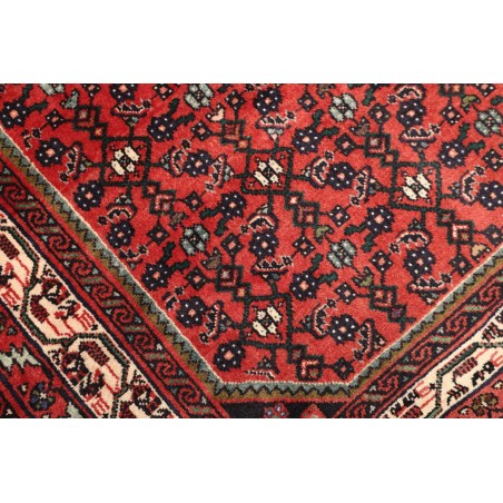 Tappeto Hamadan Persia grigio marrone 98x143