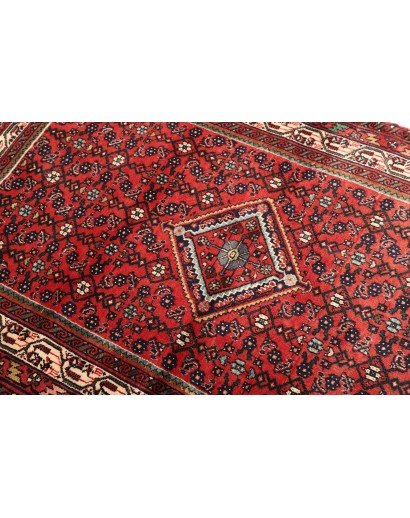 Tappeto Hamadan Persia grigio marrone 98x143