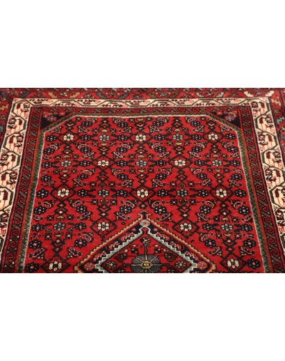 Tappeto Hamadan Persia grigio marrone 98x143