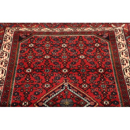 Tappeto Hamadan Persia grigio marrone 98x143