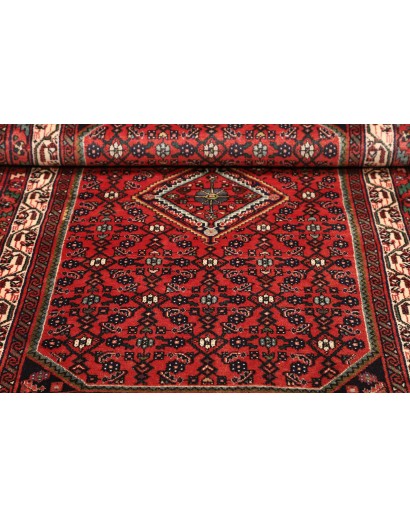 Tappeto Hamadan Persia grigio marrone 98x143