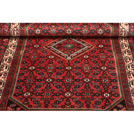 Tappeto Hamadan Persia grigio marrone 98x143