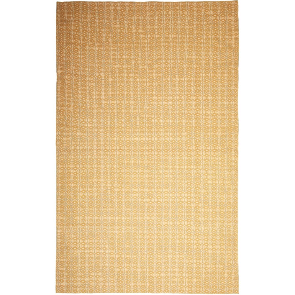 Tappeto Kilim Plain Persia marrone giallo 192x311 Tappeto Kilim Plain Persia marrone giallo 192x311