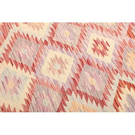 Tappeto Kilim Afghanistan giallo marrone 143x207