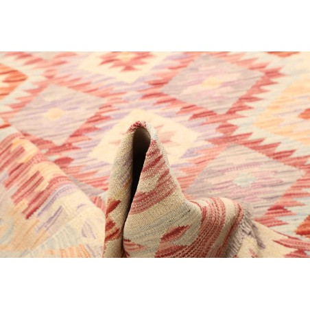 Tappeto Kilim Afghanistan giallo marrone 143x207