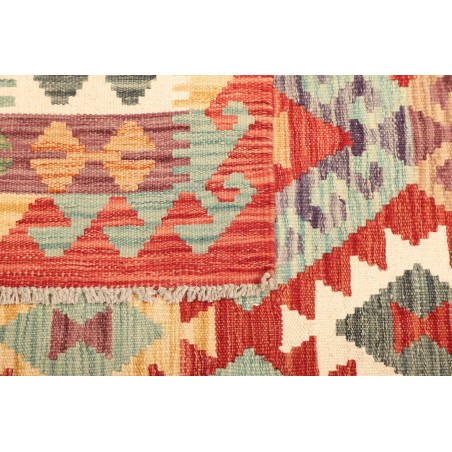 Tappeto Kilim Afghanistan marrone rosso 152x202