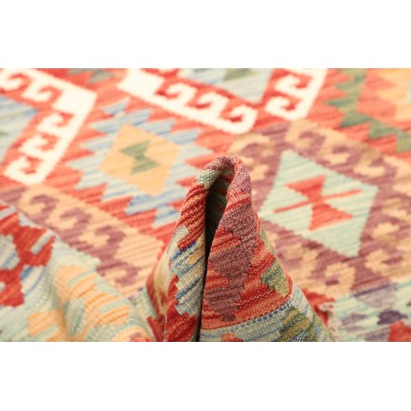 Tappeto Kilim Afghanistan marrone rosso 152x202