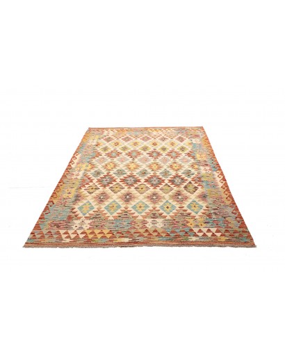Tappeto Kilim Afghanistan marrone 154x204