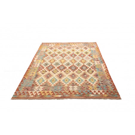 Tappeto Kilim Afghanistan marrone 154x204
