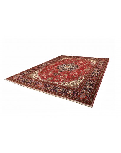 Tappeto Tabriz Persia marrone giallo 304x399