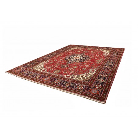 Tappeto Tabriz Persia marrone giallo 304x399