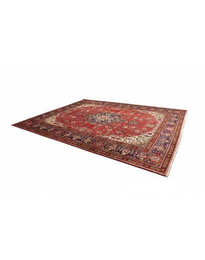 Tappeto Tabriz Persia marrone giallo 304x399