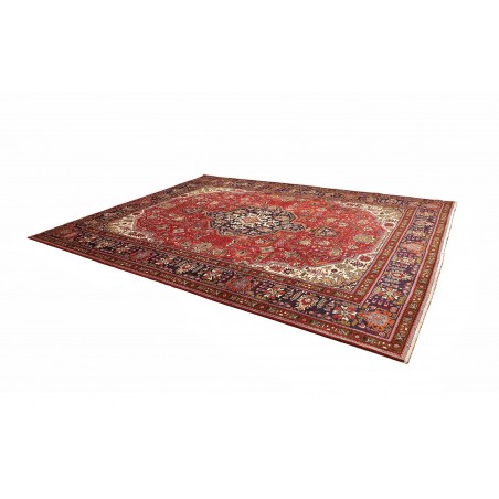 Tappeto Tabriz Persia marrone giallo 304x399