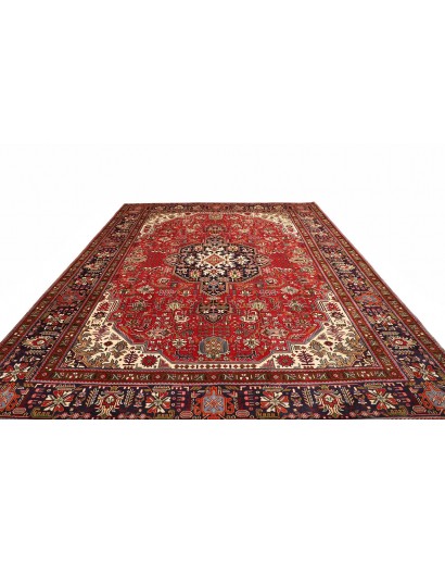 Tappeto Tabriz Persia marrone giallo 304x399