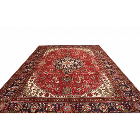 Tappeto Tabriz Persia marrone giallo 304x399