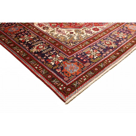 Tappeto Tabriz Persia marrone giallo 304x399