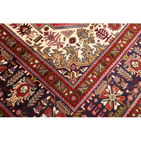 Tappeto Tabriz Persia marrone giallo 304x399