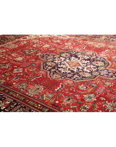 Tappeto Tabriz Persia marrone giallo 304x399