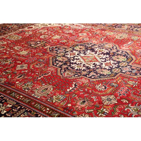 Tappeto Tabriz Persia marrone giallo 304x399