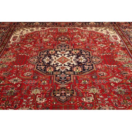 Tappeto Tabriz Persia marrone giallo 304x399