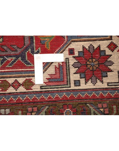 Tappeto Tabriz Persia marrone giallo 304x399