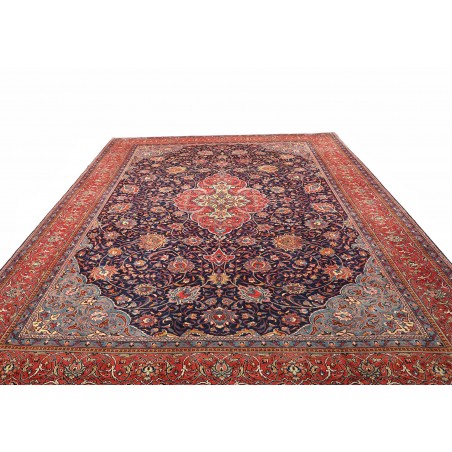 Tappeto Sarough Persia azzurro giallo 300x390