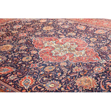 Tappeto Sarough Persia azzurro giallo 300x390