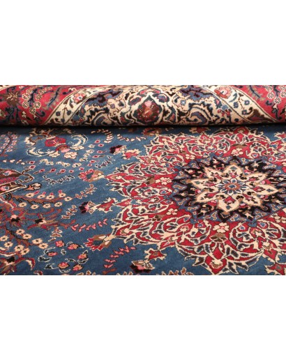 Tappeto Kashmar Persia azzurro rosso 246x350