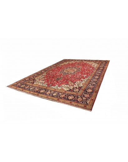 Tappeto Tabriz Persia marrone giallo 298x410