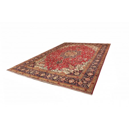 Tappeto Tabriz Persia marrone giallo 298x410