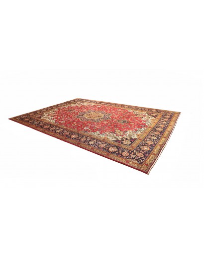 Tappeto Tabriz Persia marrone giallo 298x410