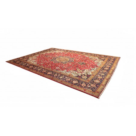 Tappeto Tabriz Persia marrone giallo 298x410