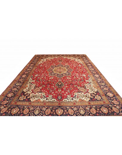Tappeto Tabriz Persia marrone giallo 298x410