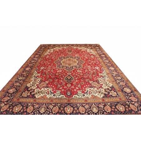 Tappeto Tabriz Persia marrone giallo 298x410