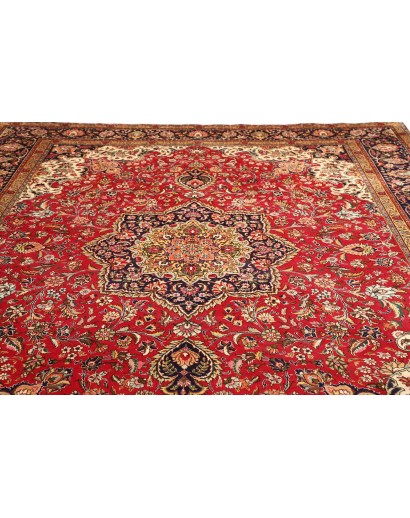 Tappeto Tabriz Persia marrone giallo 298x410