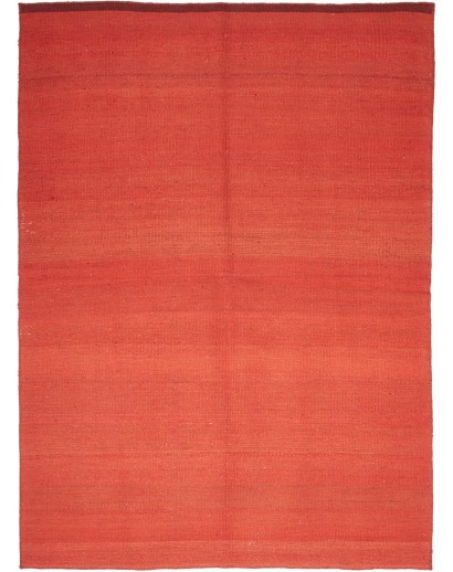 Tappeto Kilim Plain Persia rosso 151x205