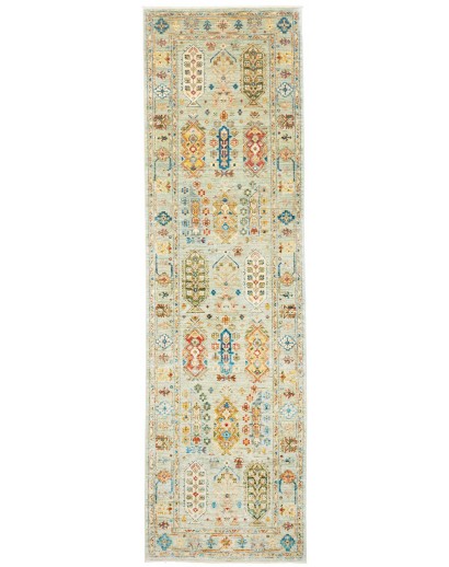 Tappeto Tribal Pakistan marrone grigio 78x242