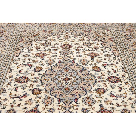 Tappeto Kashan Persia bianco grigio 197x310