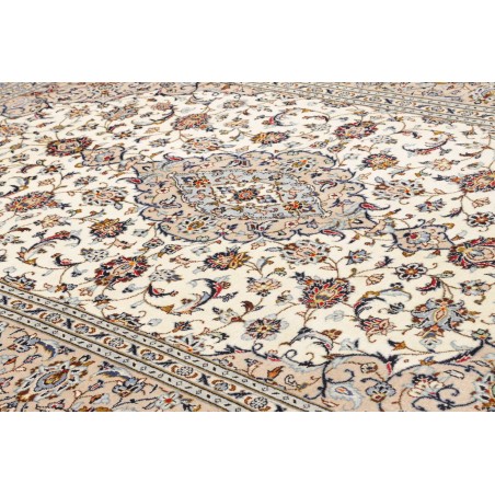 Tappeto Kashan Persia bianco grigio 197x310