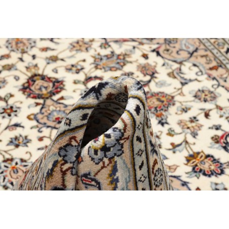 Tappeto Kashan Persia bianco grigio 197x310