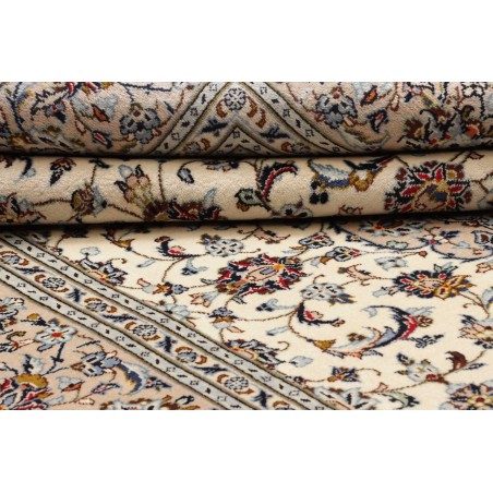 Tappeto Kashan Persia bianco grigio 197x310