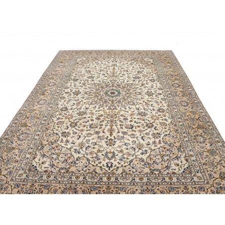 Tappeto Kashan Persia bianco verde 237x345