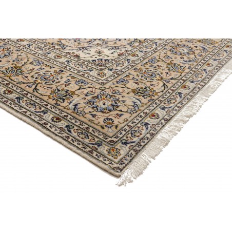 Tappeto Kashan Persia bianco verde 237x345