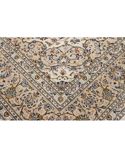 Tappeto Kashan Persia bianco verde 237x345