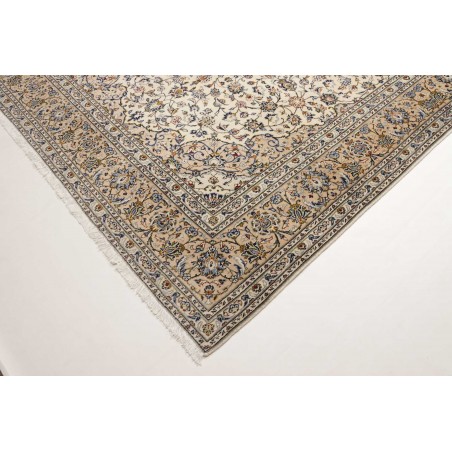 Tappeto Kashan Persia bianco verde 237x345