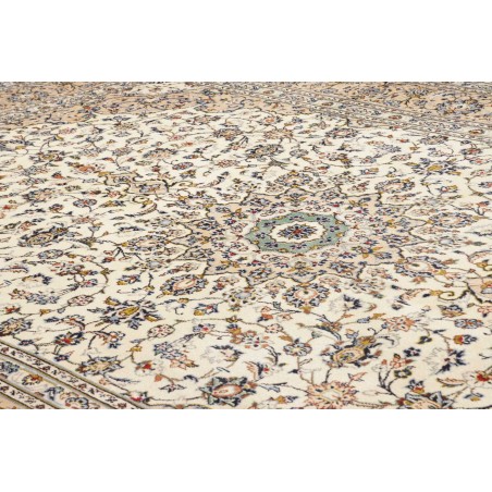 Tappeto Kashan Persia bianco verde 237x345