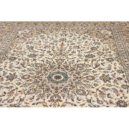 Tappeto Kashan Persia bianco verde 237x345